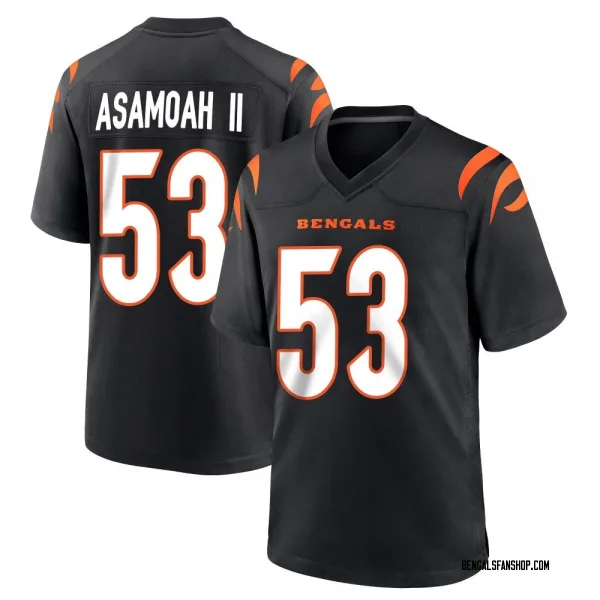 Youth Brian Asamoah II Cincinnati Bengals Game Black Team Color Jersey