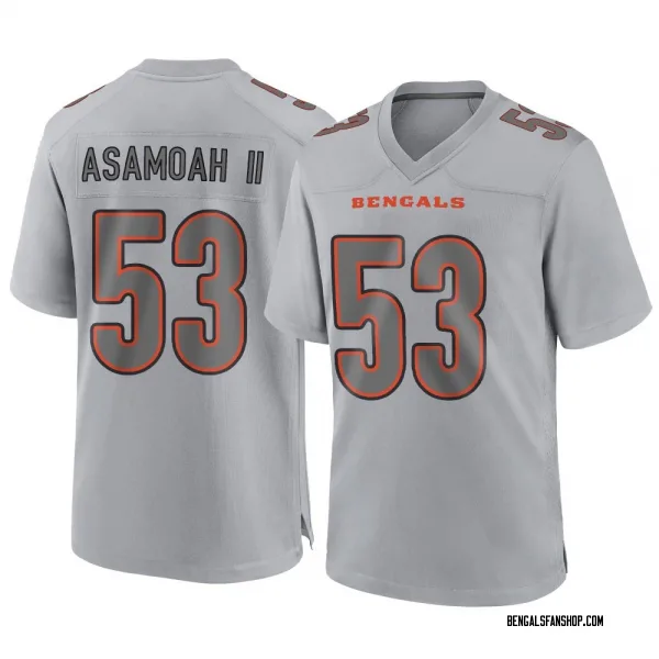 Youth Brian Asamoah II Cincinnati Bengals Game Gray Atmosphere Fashion Jersey