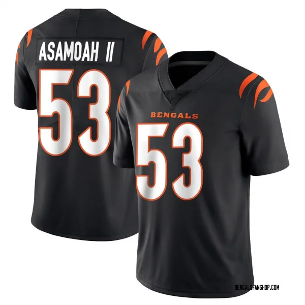 Youth Brian Asamoah II Cincinnati Bengals Limited Black Team Color Vapor Untouchable Jersey