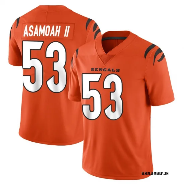 Youth Brian Asamoah II Cincinnati Bengals Limited Orange Vapor Untouchable Jersey