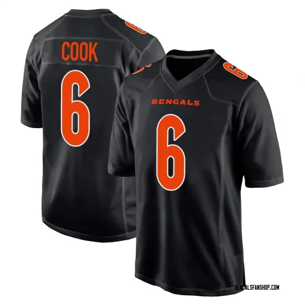 Youth Bryan Cook Cincinnati Bengals Game Black Fashion Jersey