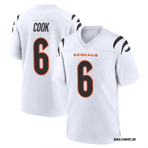 Youth Bryan Cook Cincinnati Bengals Game White Jersey