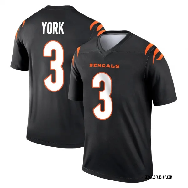 Youth Cade York Cincinnati Bengals Legend Black Jersey