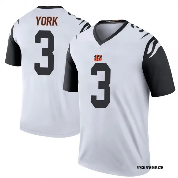 Youth Cade York Cincinnati Bengals Legend White Color Rush Jersey