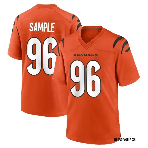 Youth Cam Sample Cincinnati Bengals Game Orange Jersey