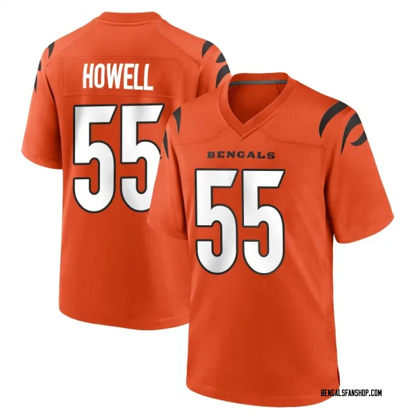 Youth Cashius Howell Cincinnati Bengals Game Orange Jersey