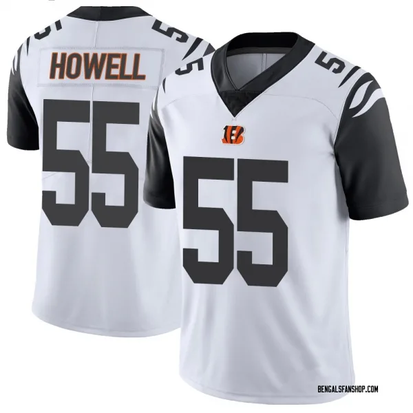 Youth Cashius Howell Cincinnati Bengals Limited White Color Rush Vapor Untouchable Jersey