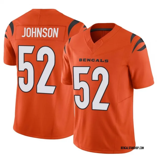 Youth Cedric Johnson Cincinnati Bengals Limited Orange Vapor F.U.S.E. Jersey