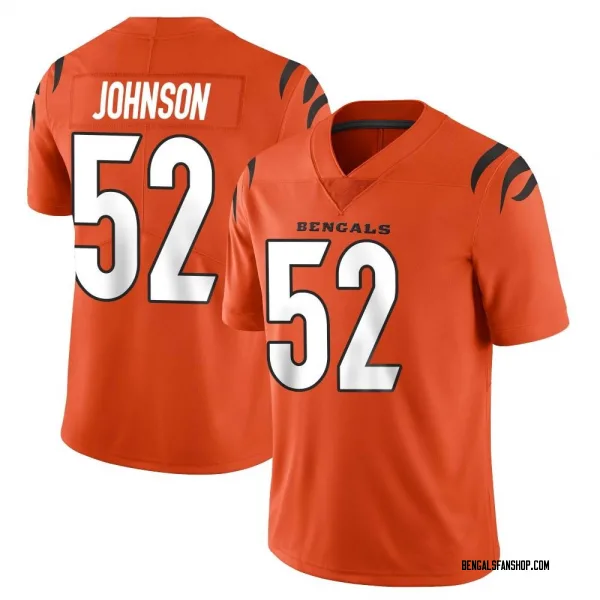 Youth Cedric Johnson Cincinnati Bengals Limited Orange Vapor Untouchable Jersey