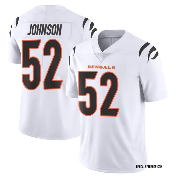 Youth Cedric Johnson Cincinnati Bengals Limited White Vapor Untouchable Jersey