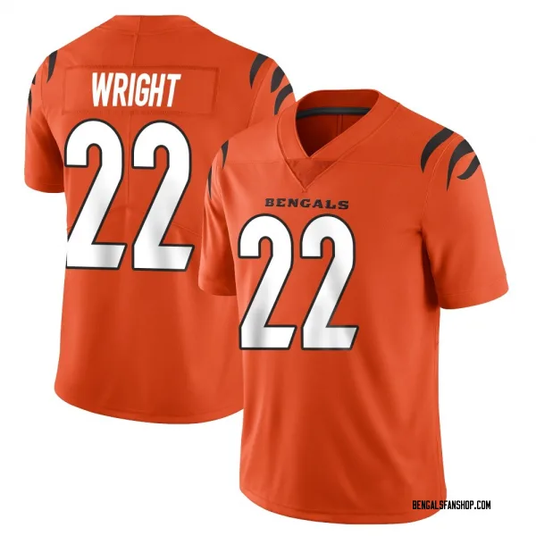 Youth Ceyair Wright Cincinnati Bengals Limited Orange Vapor Untouchable Jersey