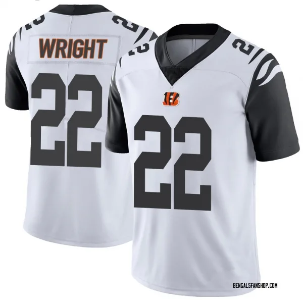 Youth Ceyair Wright Cincinnati Bengals Limited White Color Rush Vapor Untouchable Jersey