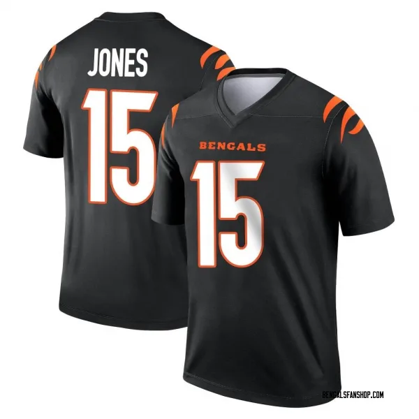 Youth Charlie Jones Cincinnati Bengals Legend Black Jersey