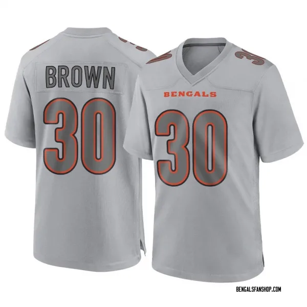 Youth Chase Brown Cincinnati Bengals Game Gray Atmosphere Fashion Jersey
