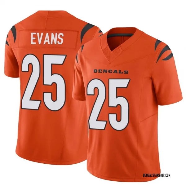 Youth Chris Evans Cincinnati Bengals Limited Orange Vapor F.U.S.E. Jersey