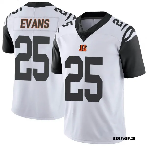 Youth Chris Evans Cincinnati Bengals Limited White Color Rush Vapor Untouchable Jersey