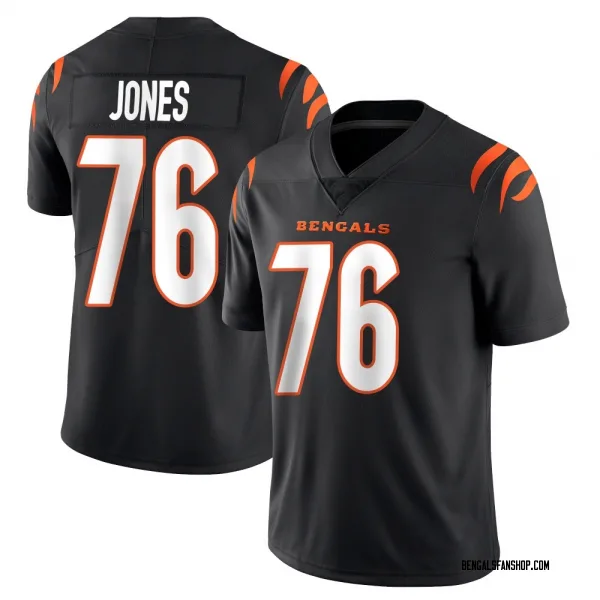 Youth Christian Jones Cincinnati Bengals Limited Black Team Color Vapor Untouchable Jersey