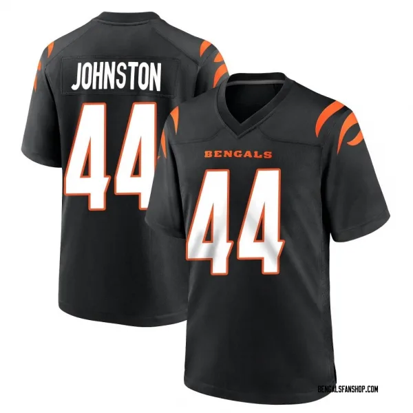 Youth Clay Johnston Cincinnati Bengals Game Black Team Color Jersey