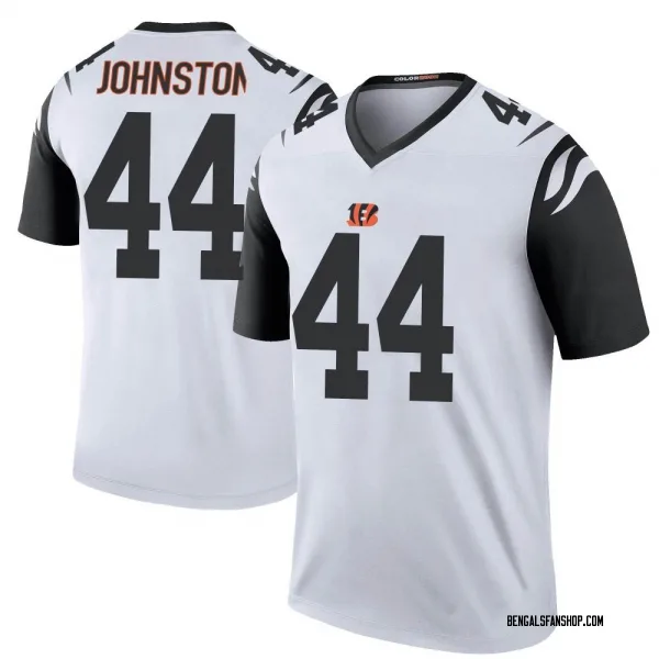 Youth Clay Johnston Cincinnati Bengals Legend White Color Rush Jersey