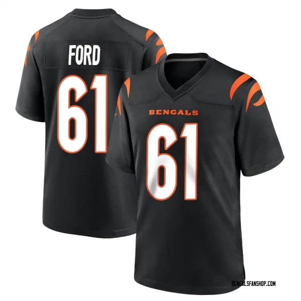 Youth Cody Ford Cincinnati Bengals Game Black Team Color Jersey
