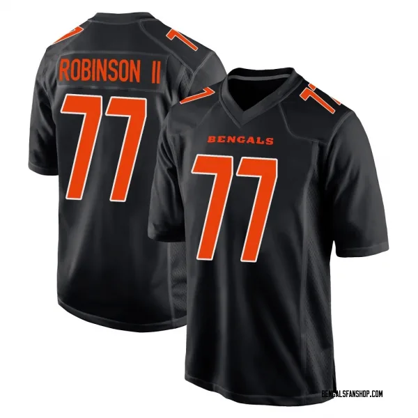 Youth Corey Robinson II Cincinnati Bengals Game Black Fashion Jersey
