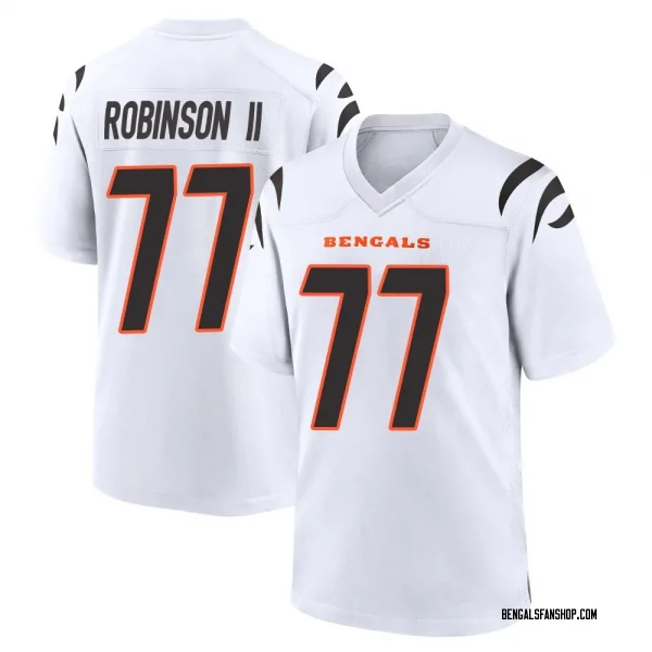 Youth Corey Robinson II Cincinnati Bengals Game White Jersey