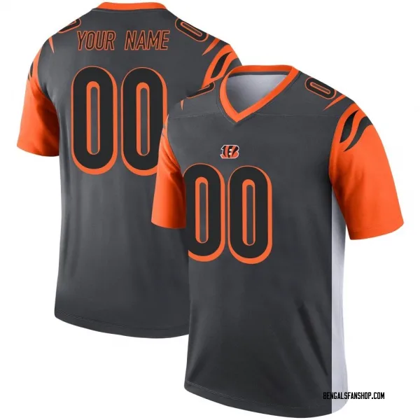 Youth Custom Cincinnati Bengals Legend Silver Jersey