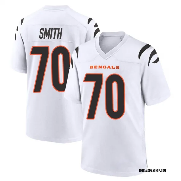 Youth D'Ante Smith Cincinnati Bengals Game White Jersey