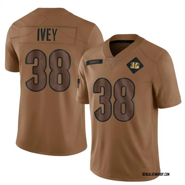 Youth DJ Ivey Cincinnati Bengals Limited Brown 2023 Salute To Service Jersey