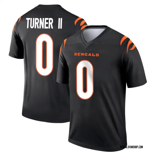 Youth DJ Turner II Cincinnati Bengals Legend Black Jersey