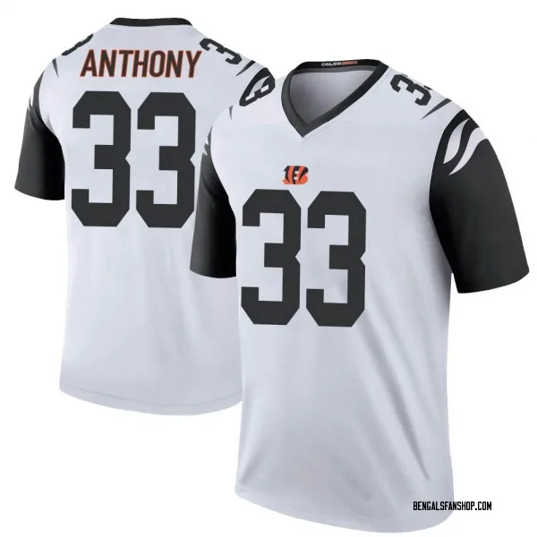 Youth Daijahn Anthony Cincinnati Bengals Legend White Color Rush Jersey
