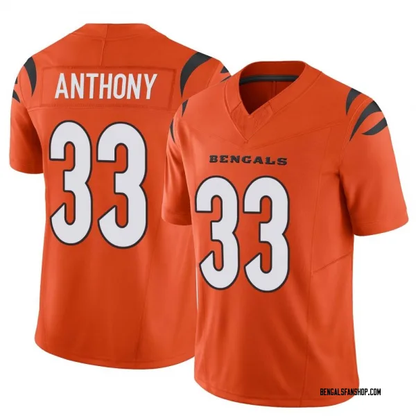 Youth Daijahn Anthony Cincinnati Bengals Limited Orange Vapor F.U.S.E. Jersey
