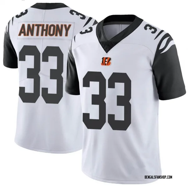 Youth Daijahn Anthony Cincinnati Bengals Limited White Color Rush Vapor Untouchable Jersey