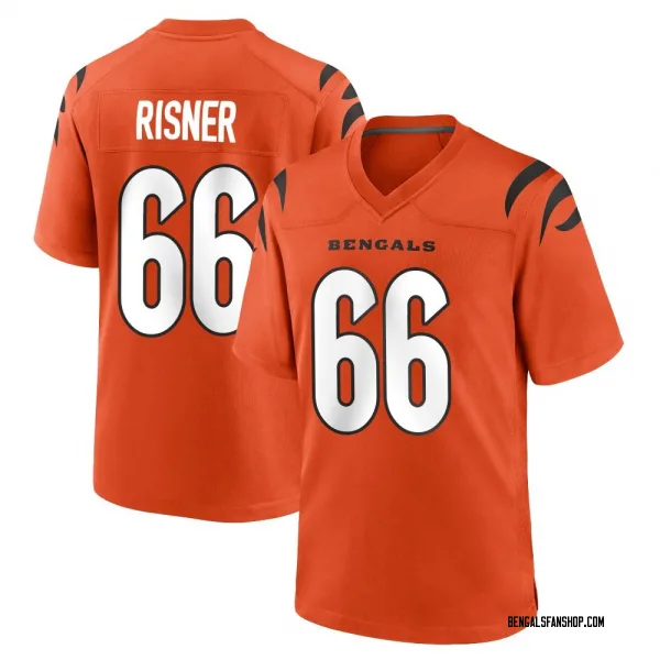 Youth Dalton Risner Cincinnati Bengals Game Orange Jersey