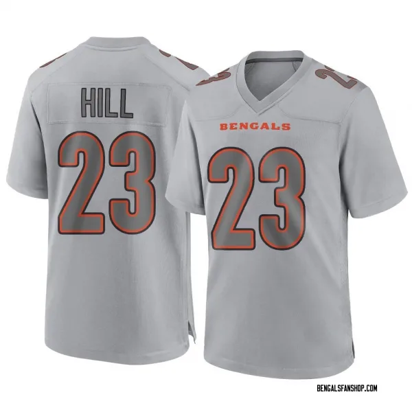 Youth Dax Hill Cincinnati Bengals Game Gray Atmosphere Fashion Jersey