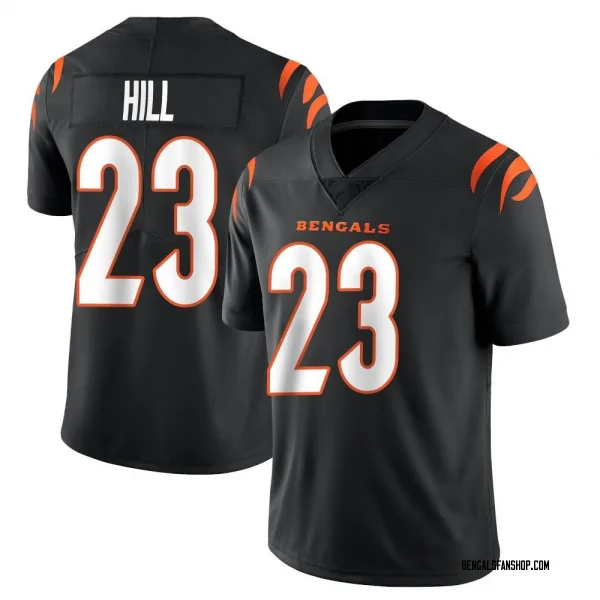Youth Dax Hill Cincinnati Bengals Limited Black Team Color Vapor Untouchable Jersey