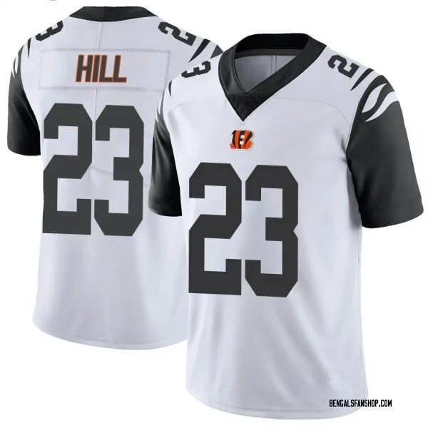 Youth Dax Hill Cincinnati Bengals Limited White Color Rush Vapor Untouchable Jersey