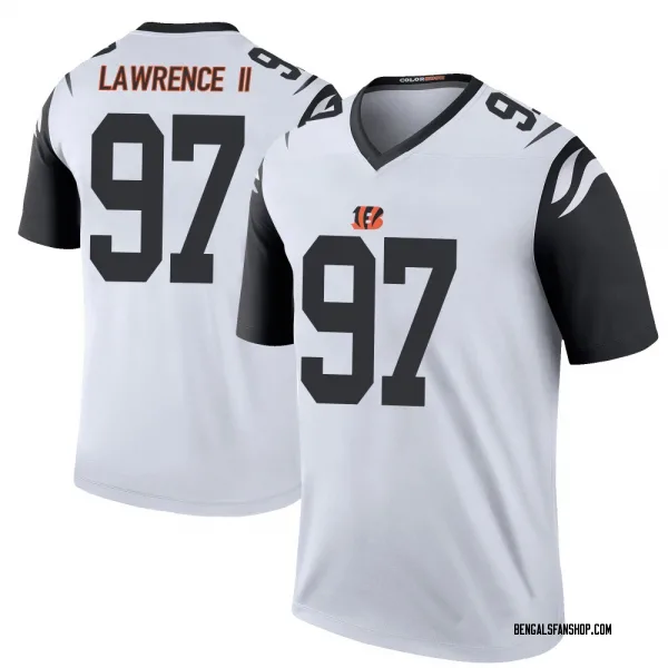 Youth Dexter Lawrence II Cincinnati Bengals Legend White Color Rush Jersey