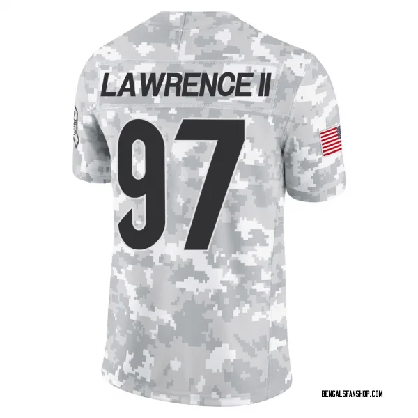 Youth Dexter Lawrence II Cincinnati Bengals Limited Arctic Camo 2024 Salute to Service Jersey