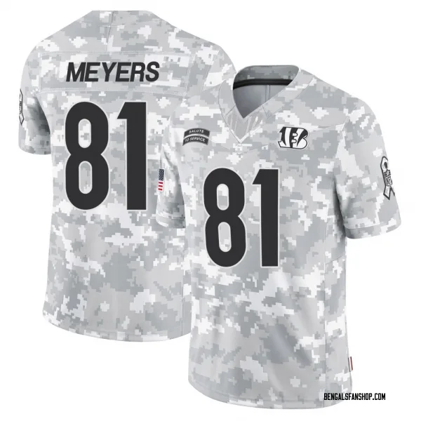 Youth Dohnte Meyers Cincinnati Bengals Limited Arctic Camo 2024 Salute to Service Jersey
