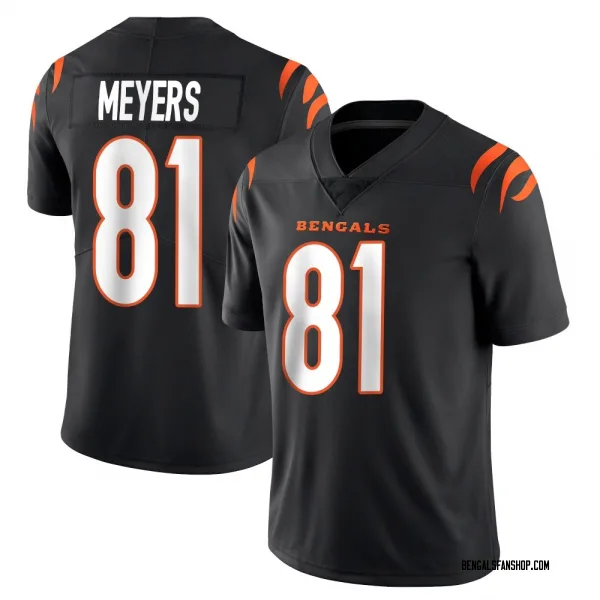 Youth Dohnte Meyers Cincinnati Bengals Limited Black Team Color Vapor Untouchable Jersey