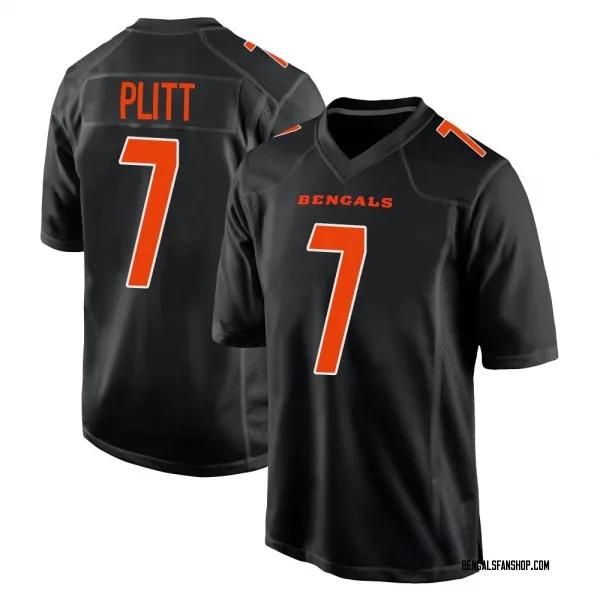 Youth Drew Plitt Cincinnati Bengals Game Black Fashion Jersey