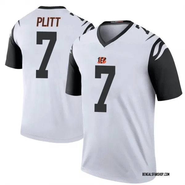 Youth Drew Plitt Cincinnati Bengals Legend White Color Rush Jersey
