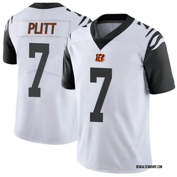 Youth Drew Plitt Cincinnati Bengals Limited White Color Rush Vapor Untouchable Jersey