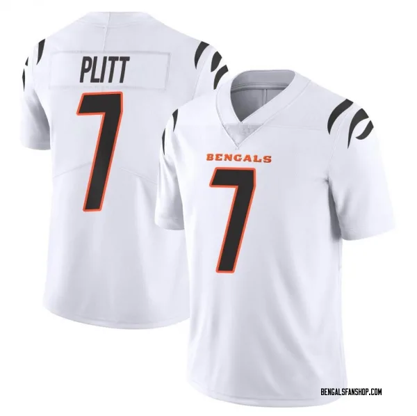 Youth Drew Plitt Cincinnati Bengals Limited White Vapor Untouchable Jersey