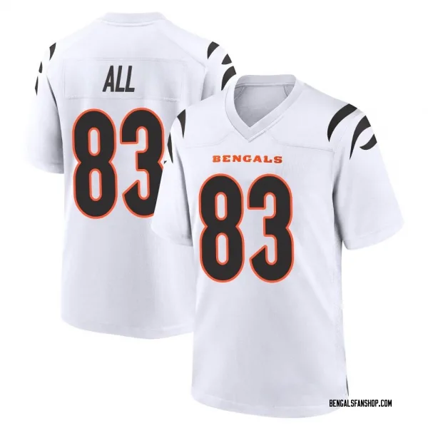 Youth Erick All Jr. Cincinnati Bengals Game White Jersey