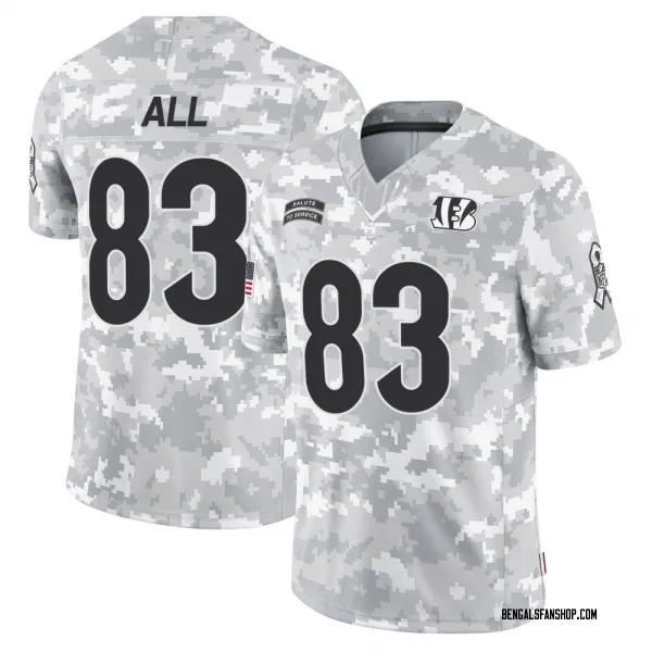 Youth Erick All Jr. Cincinnati Bengals Limited Arctic Camo 2024 Salute to Service Jersey