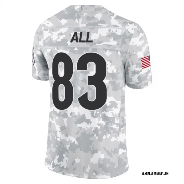 Youth Erick All Jr. Cincinnati Bengals Limited Arctic Camo 2024 Salute to Service Jersey