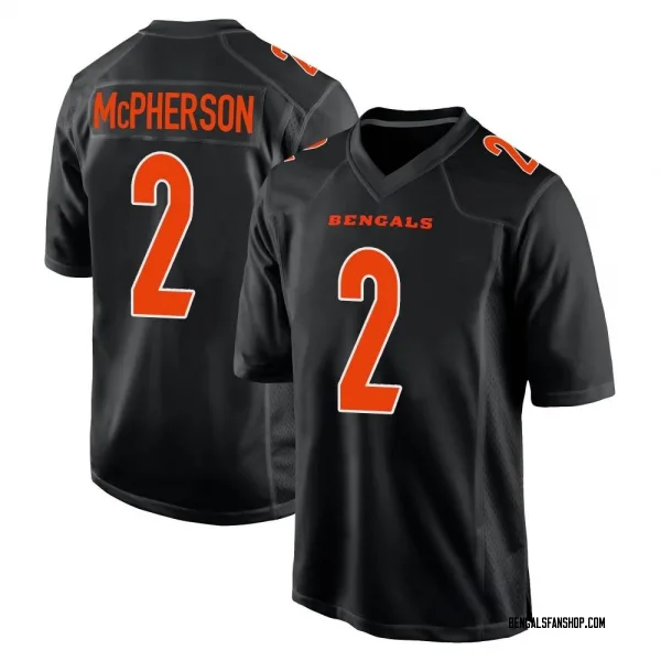 Youth Evan McPherson Cincinnati Bengals Game Black Fashion Jersey