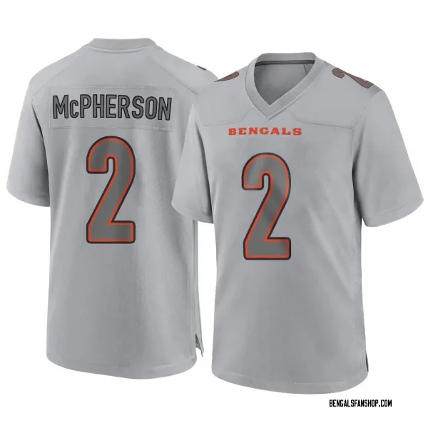 Youth Evan McPherson Cincinnati Bengals Game Gray Atmosphere Fashion Jersey